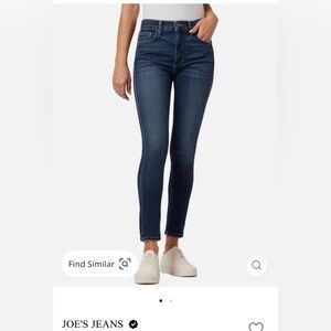 Joe's High Rise Skinny Ankle Jeans $189 Size 26